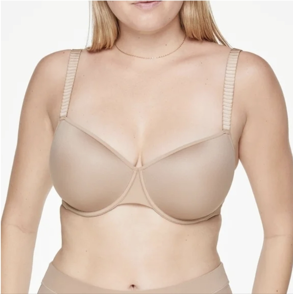 ThirdLove 24/7‎ Classic T-Shirt Nude Tan Beige Bra Size 48C NWT